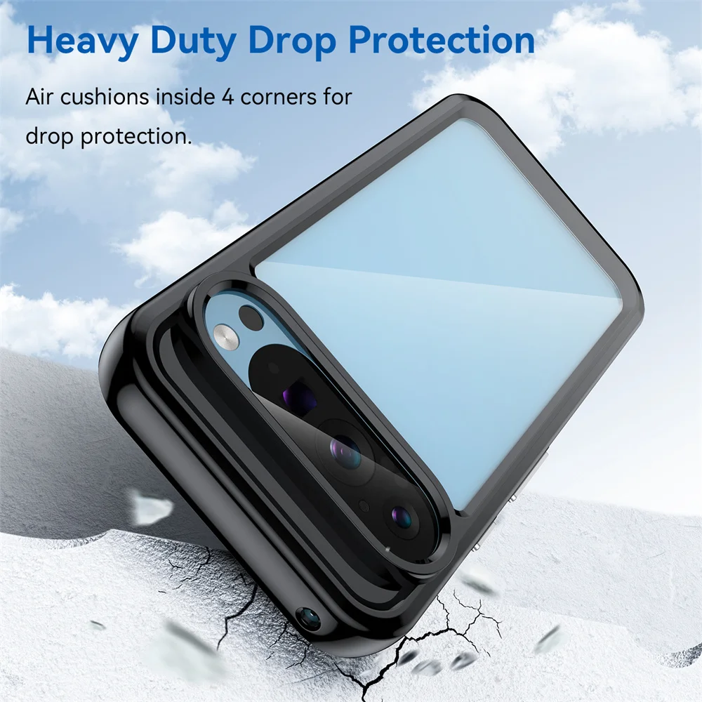 Vibrant Clear Acrylic Shockproof Case - Slim & Durable Design