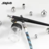 SAUGD 9PCS/Set Airbrush Adaptor Fitting Accessories Replacement Kit Coupling Connector Tool For Compressor and Air Brush Hose 3