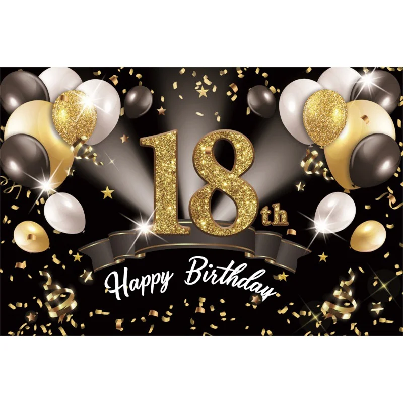 Avezano Black & Gold Happy Birthday Banner – Large 98” Yard Sign, Waterproof, With Rope For Indoor/Outdoor Party Decor - View #12
