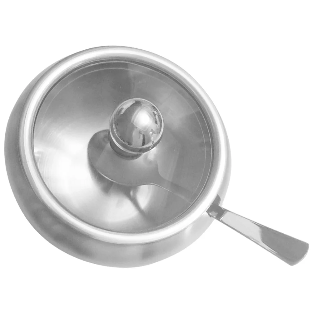 

1 Set Stainless Steel Jar Condiment Pot Seasoning Jar Sugar Salt Jar with