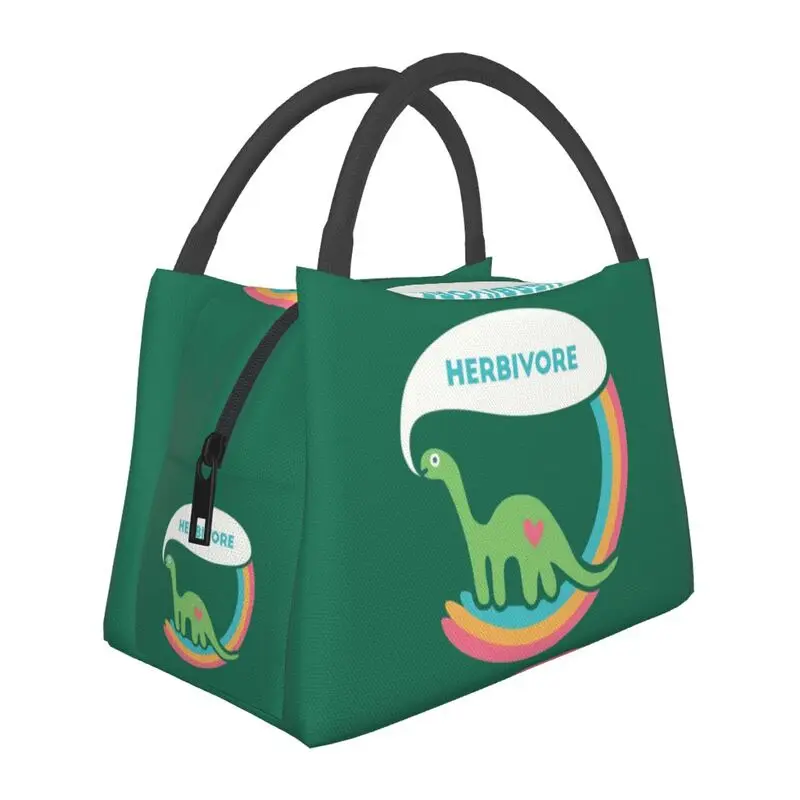 

Herbivore Dinosaur Insulated Lunch Bags for Women Waterproof vegan Thermal Cooler Bento Box Office Picnic Travel