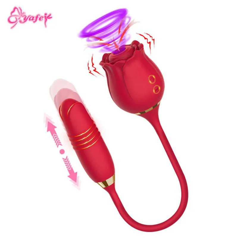 Rose Vibrator Clitoral And Anal Stimulator For Women_voghion.com