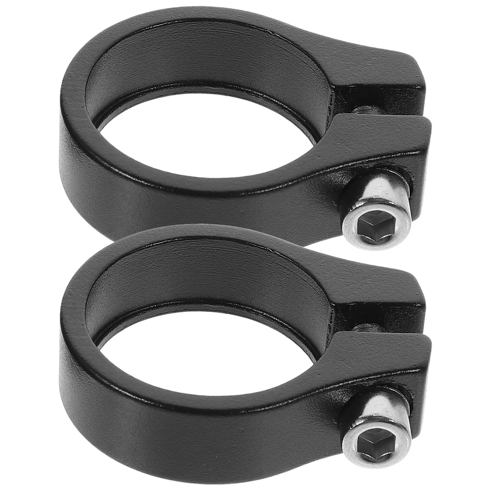 2Pcs 알루미늄 합금 시트 포스트 클램프 자전거 시트 포스트 클램프 헤비 듀티 부식 방지 간편한 DIY 설치 자전거 시트 튜브