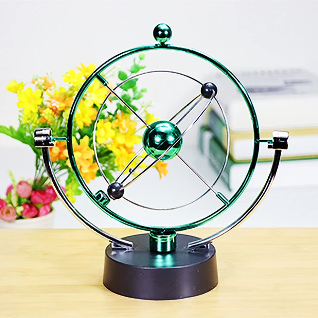 Juguete de modelo de movimiento perpetuo, Gadget de ciencia física,  decoración artística, bolas de equilibrio - AliExpress