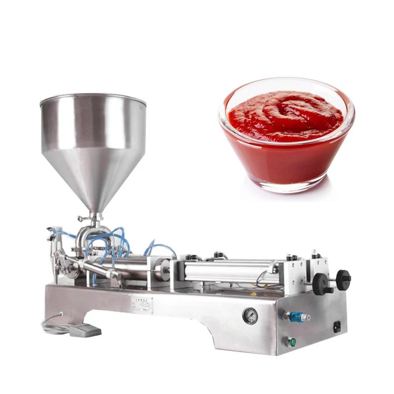 

PBOBP Paste Filling Machine Pneumatic Cream Viscous Liquid Honey Sauce Bottle Filler Cosmetic Beverages Production Machinery