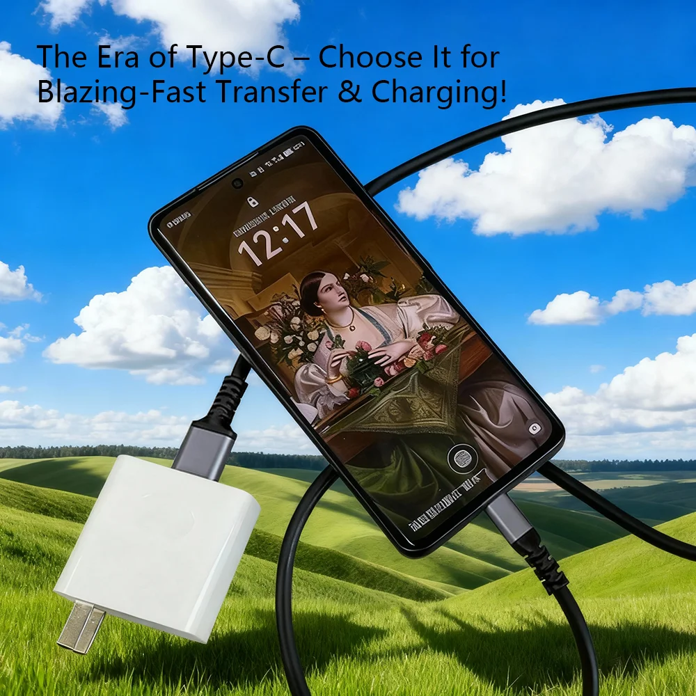 USB 3.0 to Type C 어댑터 케이블, 고속 충전 및 데이터 전송용, 스마트폰 및 노트북 호환, 고속 동기화 코드