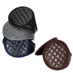 Windproof Ear Warmer Winter Warm Plush Earmuffs Outdoor Cycling Soft Fleece Ear Muffs Men Student Rhombus PU Ear Cover Protector