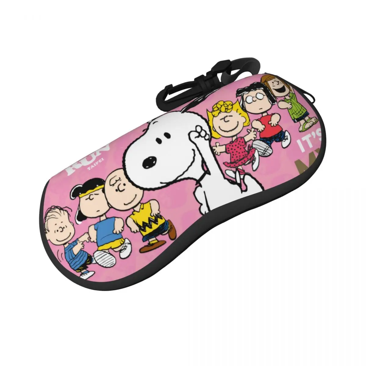 thumbnail image 1 of Estuche para gafas con dibujos animados de Snoopy y divertidos personajes de Peanuts, resistente al agua, caja de almacenamiento para gafas de Charlie Brown, caja pequeña para gafas, 1 of 5