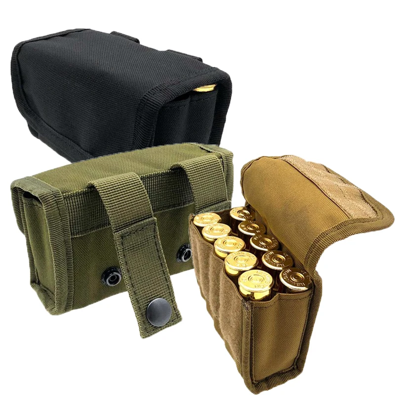 

Tactical 10 Rounds Shotshell Reload Holder Molle For 12 Gauge/20G Magazine Ammo Round Cartridge Holder Bullet Bag Accessories