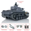 1/16 Scale Toys HENG LONG 7.0 Upgraded Panzer III L RTR RC Tank 3848 W/ 360° Turret RC Panzer for Boys TH17343-SMT4 2