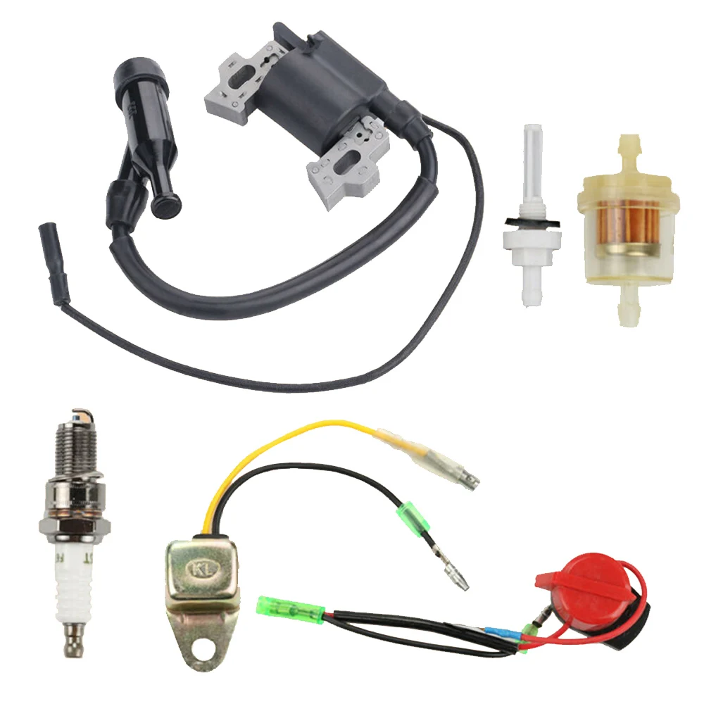 Lawn Mower Parts Ignition Coil Spark Plug Magneto Switch Fuel Filter For Honda GX200 GX120 GX110 GX140 GX160 5.5HP 6.5HP Parts lawn mower replacement blade,carburettor brush cutter parts,engine recoil assembly kit