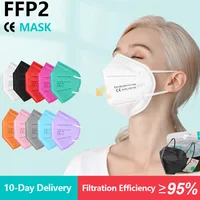 KN95 Mask  Masque ffp 2 Certificate CE FFP2mask 10-100Pcs Mascarilla FPP2 Homologada Adult FP2 Face Masks KN 95 5 Layers 1