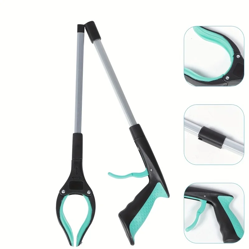 Multifunctional aluminum alloy garbage clip, sanitary pliers, sanitation garbage picking tool, long clip, picker pliers