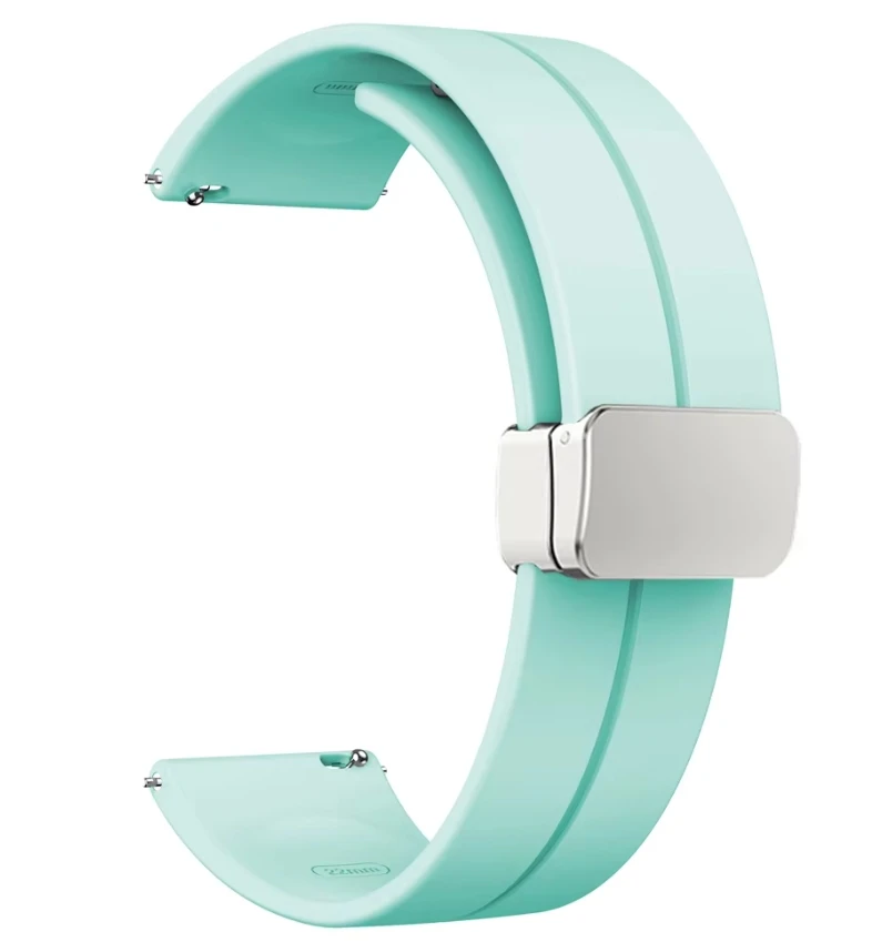 Magnetic Silicone Watch Strap, 22mm & 20mm Options, Universal Fit