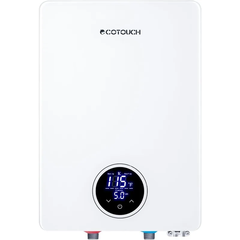 Electric Tankless Water Heater, ECOTOUCH 27kW on Demand Hot Water Heater Electric 240V Instant Tankless Hot Heater