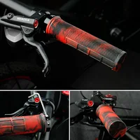 1 paire de poignées de guidon de vélo TPR, extrémité de barre antidérapante, sensation de main confortable, repose-main de cyclisme vtt, pièces de poignées de vélo absorbant les chocs 3
