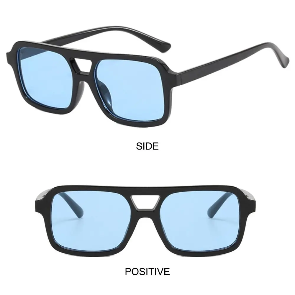 Occhiali Da Sole Vintage Anni '70 - Montatura Quadrata Con Doppio Ponte, UV400 - Foto 9