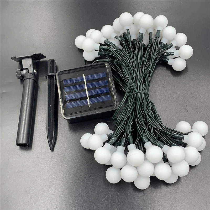 100 LED Waterproof Solar Flower Fairy String Lights - Outdoor Garden & Holiday Decoration