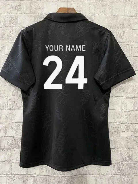 thumbnail image 1 of Camiseta de rugby All Blacks de Nueva Zelanda 20024 para niños, talla de hombre: S-5XL (nombre y número personalizados impresos), 1 of 4