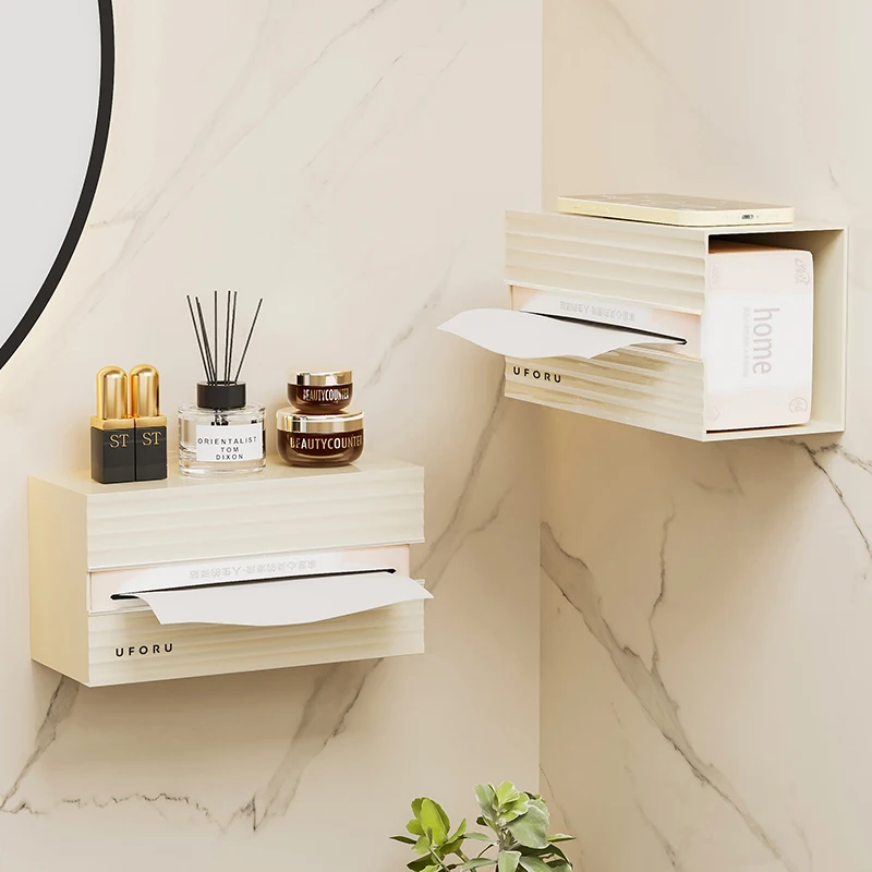 Plastic Transparent Wall-mountable Tissue Box 2