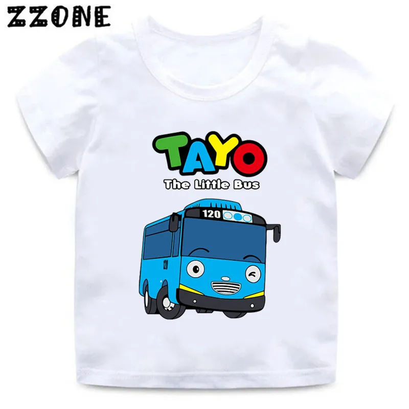 Camiseta Con Estampado De Dibujos Animados De Tayo Y Little Friends Para  Niños, Ropa De Moda Para Niños, Camisetas Amarillas De Manga Corta -  Camisetas - AliExpress