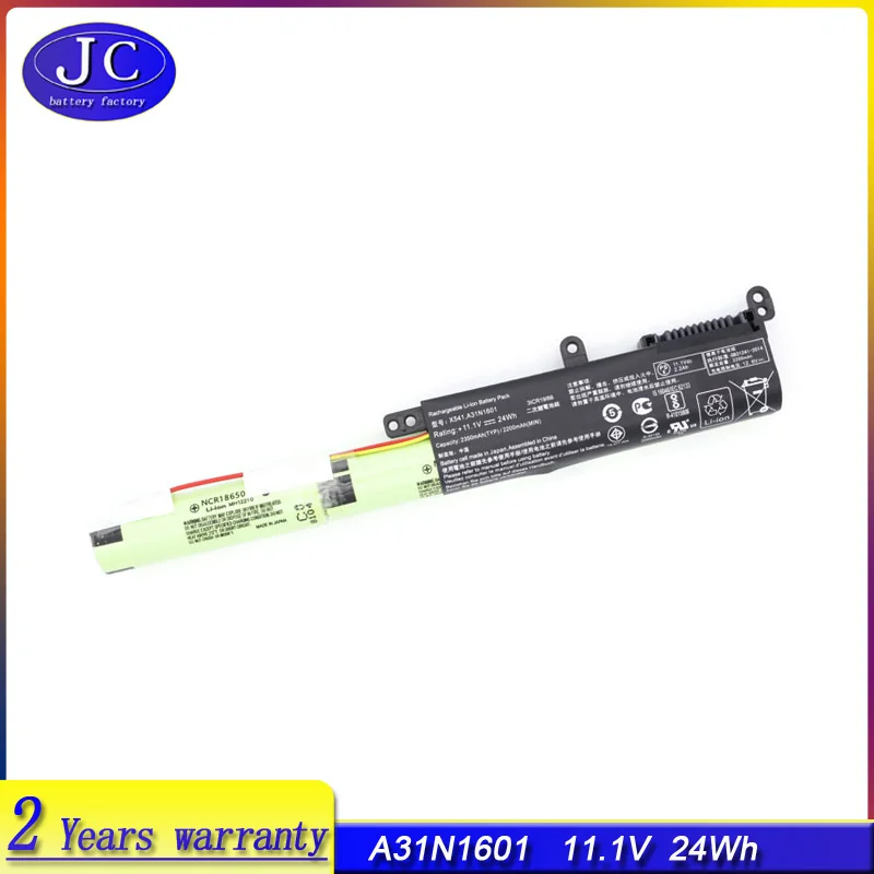 JCLJF Новый A31N1601 3200 мАч аккумулятор для ASUS F541UA R541UA R541UJ R541UV X541SA X541SC X541U X541S X541U X541UA X541UV A31LP4Q