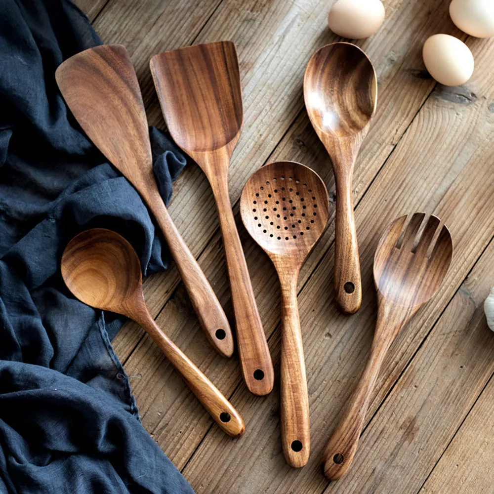https://ae01.alicdn.com/kf/S87a4e21d669546eaac3baf300c02262a3/6-7-8Pcs-Natural-Teak-Cooking-Spoon-Scoop-Kitchen-Wooden-Spatula-Non-stick-Utensils-Set-For.jpg