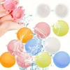 20Pcs Reusable Water Balloons Latex-Free Refillable Soft Water Bomb Quick-Fill Water Balls Summer Pool Beach Party Fun Water Toy 1