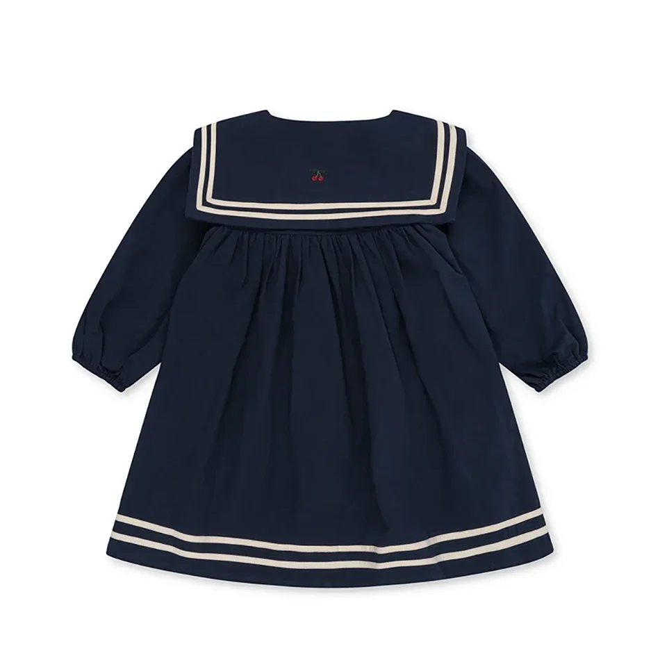 

KS Baby Boy Girl Clothes Set Children College Style Dress Kid Navy T Shirts and Shorts Newborn Long Sleeve Sailor Suit 1-7Years