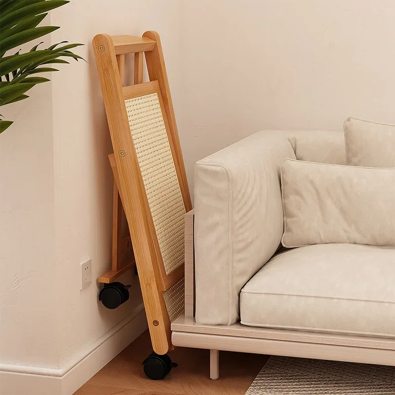 Shelf Floor-to-ceiling mobile trolley Multi-layer storage frame Modern simple household bedroom Bedside frame Sofa side few