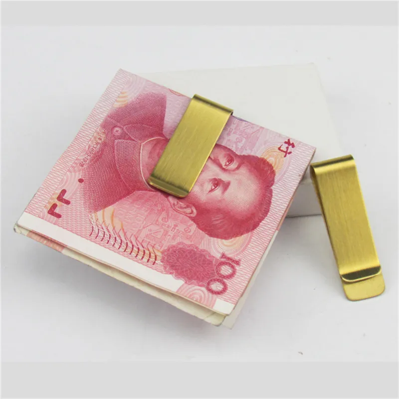 Slim Stainless Steel Money Clip Wallet - Sleek Cash and Card Holder for Business Professionals