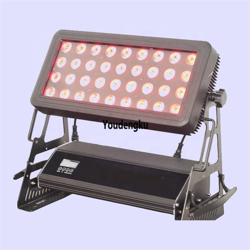 

4 pieces IP65 outdoor RGBWA Square led city color 36*15W 5in1 waterproof led wall washer lamp ip66 decorative park light