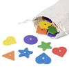 Children's Wooden Magnetic Color Shape Classification Cup Geometric Cognition Fishing Game Early Education Educational Toys 5