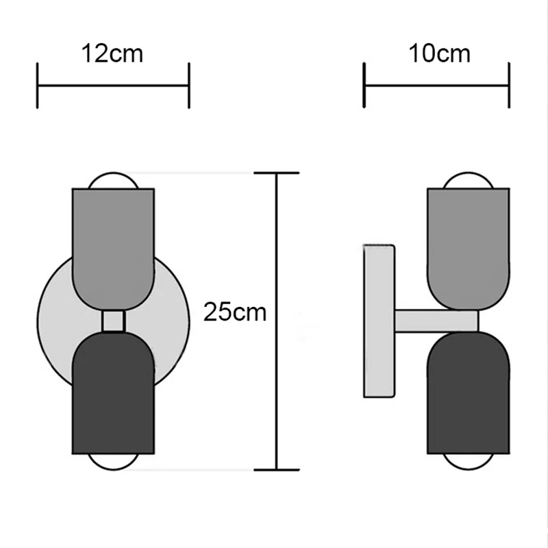 Nordic Wall Lamp Double Heads minimalist Modern LED Wall Light Colorful Sconces Indoor Lighting Room Decor Bedroom Bedside wall sconces light,led wall lamp,wall lamp