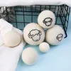 6Pcs Reusable Wool Dryer Balls Clothes Softener Laundry Fleece Dryer Ball Kit Home Clothes Dryer Washing Machine 3/4/5/6/7cm 3
