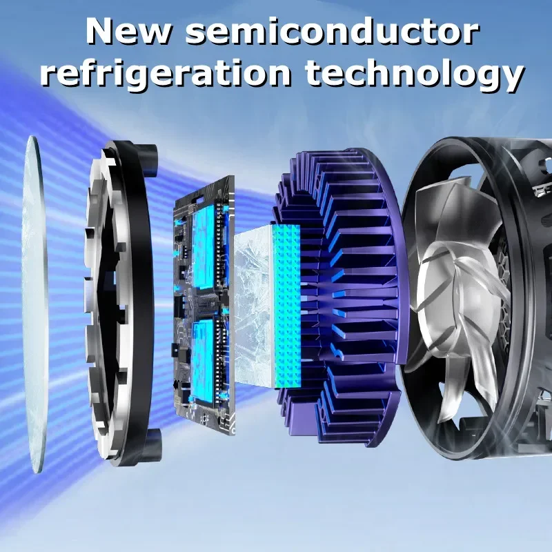 SL18 범용 휴대폰 반도체 고속 냉각 팬 방열기 (IOS 안드로이드 PUBG 마그네틱/백 클립 2 in 1 게임 쿨러)