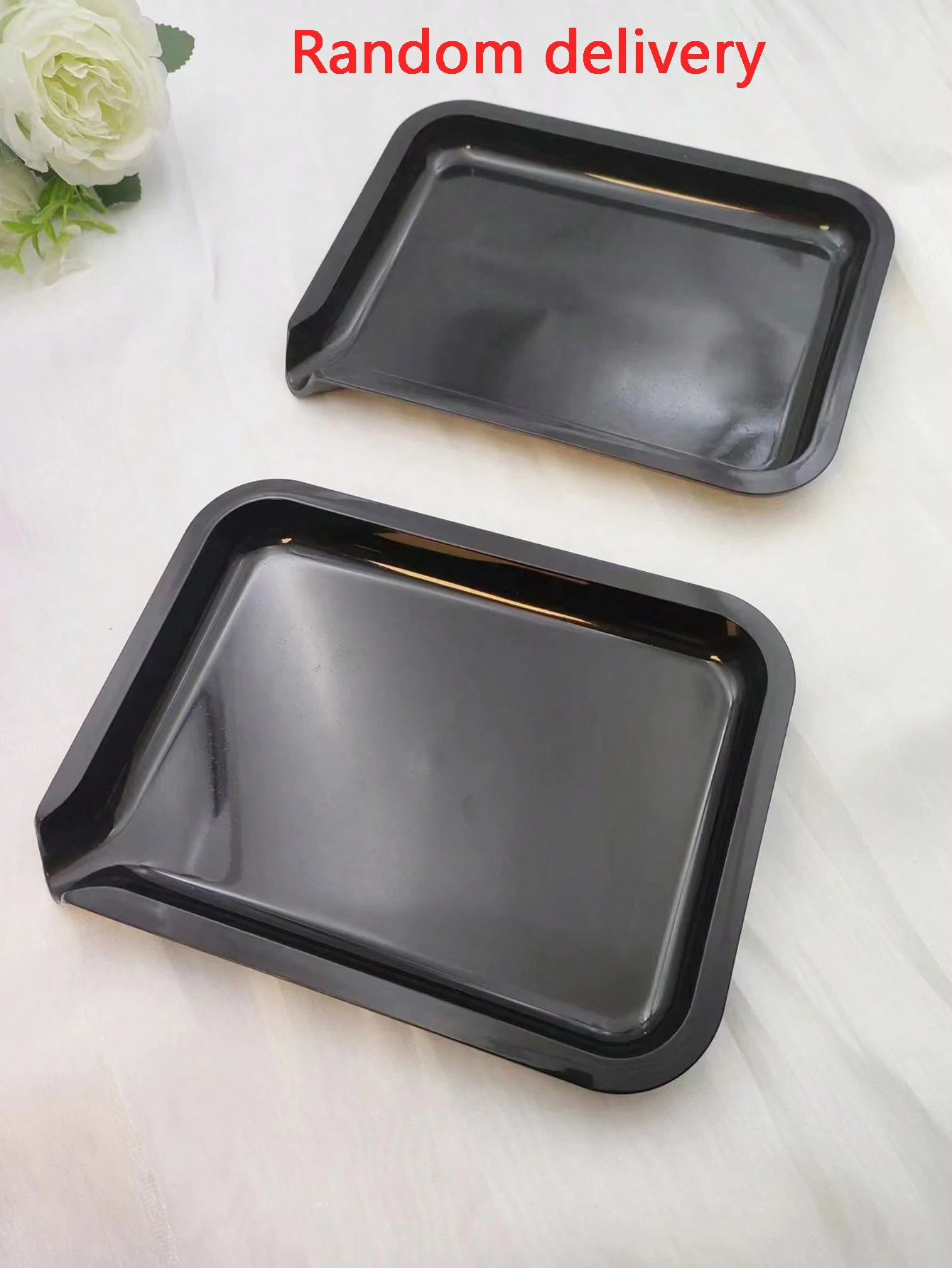 Multipurpose Plastic Tray Cigarette Rolling Tray Home Storage Organizer Desktop Decorative Easy to Clean