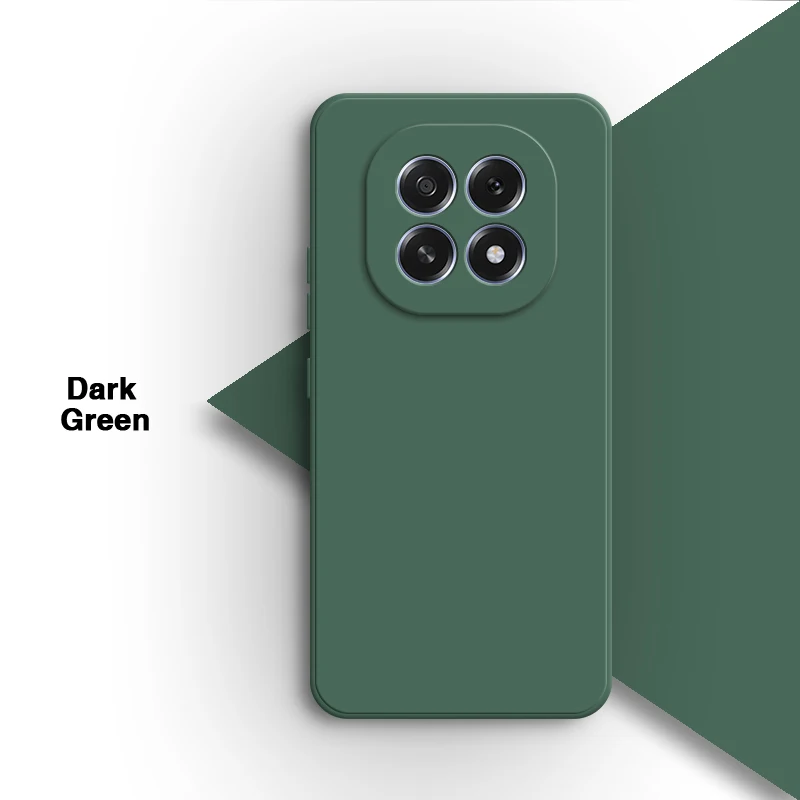 Luxury Shockproof Soft Liquid Silicone Phone Case - Solid Color Back Protective Cover in Candy Style