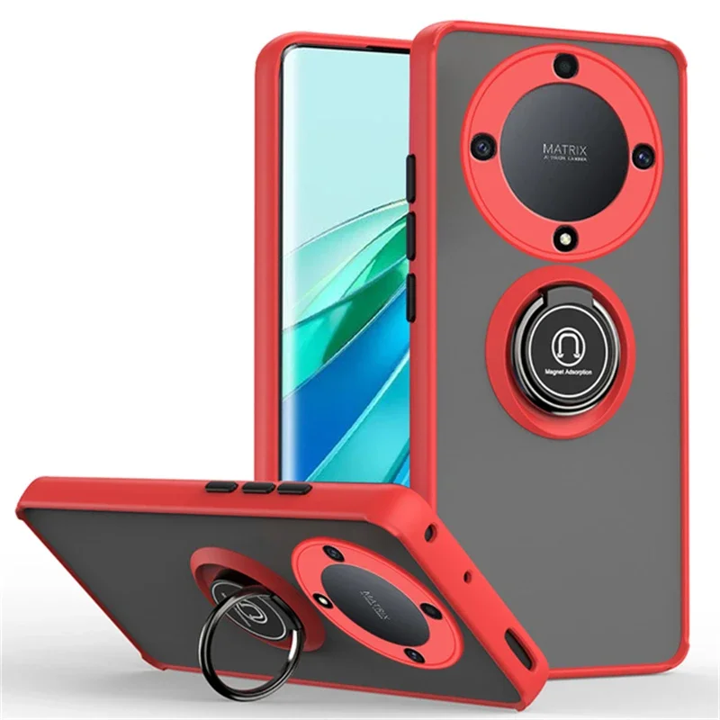 Armor Matte Shockproof Case with Ring Holder Stand