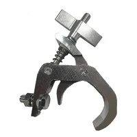 10pcs/lot Stage Light Fold Hook Stage Lighting Clamp Aluminum Steel Truss Folding Beam Black Silver White Light Hooks 2
