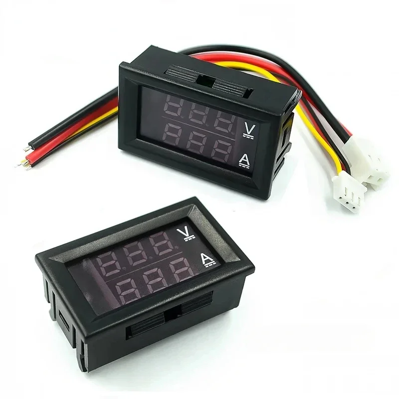 DC 0-100V 10A 100A LED Digital Voltmeter Ammeter Dual Display Voltage Detector Current Meter DSN-VC288 Module