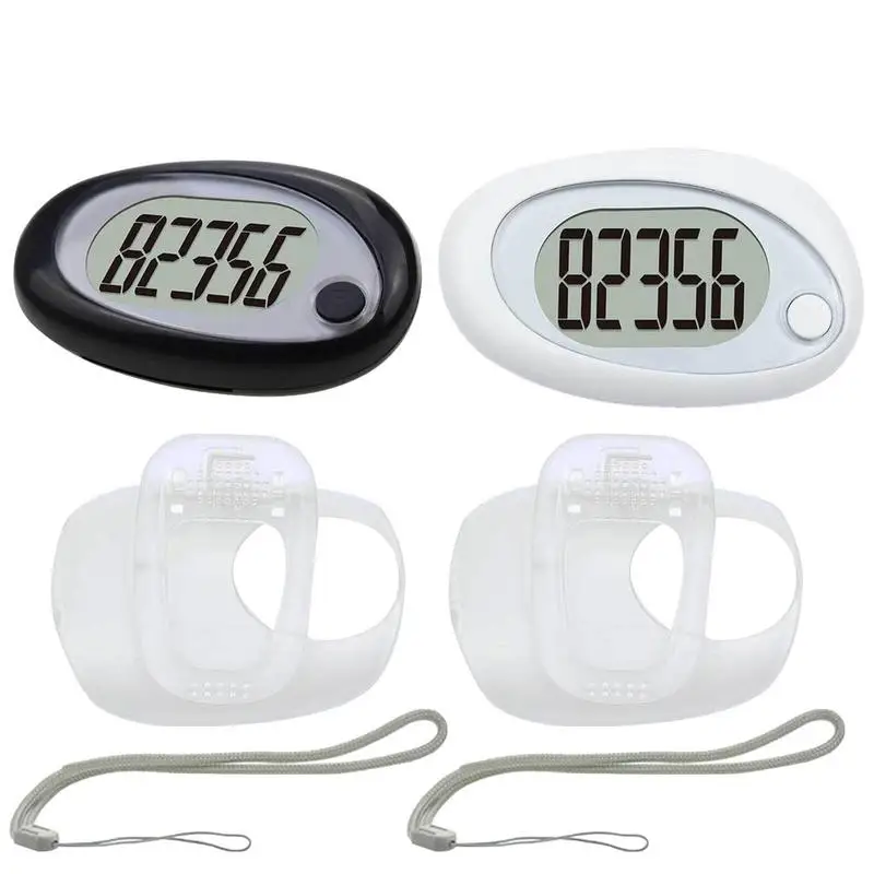 

Step Counter Digital Display Pedometer With Clip And Strap Lightweight Dog Pedometers With Long Standby Time For Men Women Kids
