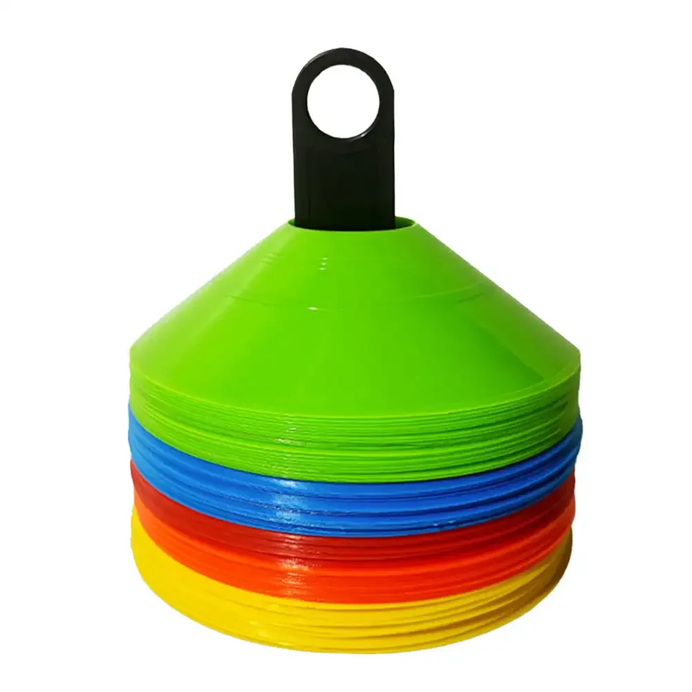 10pcs Cone Set Football Training Equipment for Kid Pro Disc Cones Agility Exercise Obstacles Avoiding Sport Training Accessories soccer training cones training equipment set