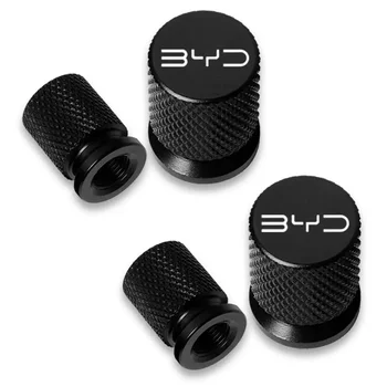 Car Wheel Tire Air Valve Caps Stem Cover With Brand For BYD ATTO 3 Song Plus Tang Han TAN Seal Dolphin Mini Seagull Shark King 1