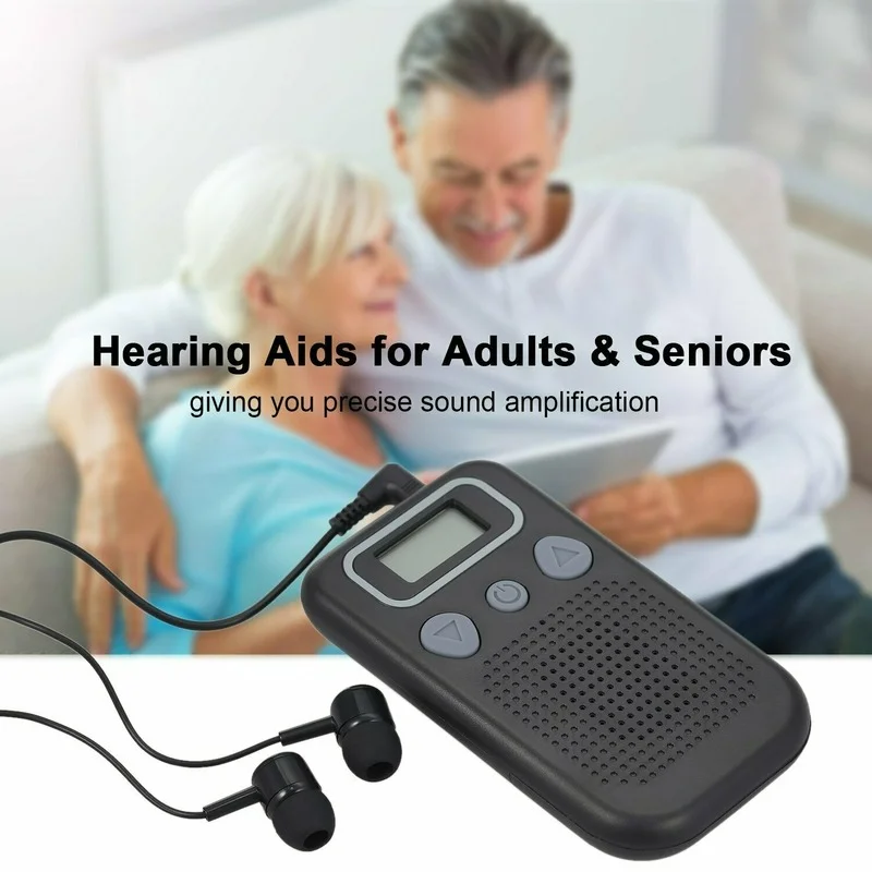 

Hearing Aids Sound Amplifier Battery Powered In Ear Hearing Enhancer Ear Care Enhancement Device with Headset For Seniors