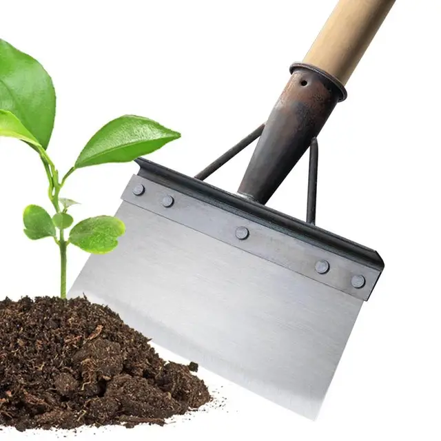 Rozsdamentes Acél Kerti Tisztító Lapátok Multifunkcionális Mangánötvözet -Lapáttal A Tereprendezéshez És Kültéri Munkákhoz - Image 5