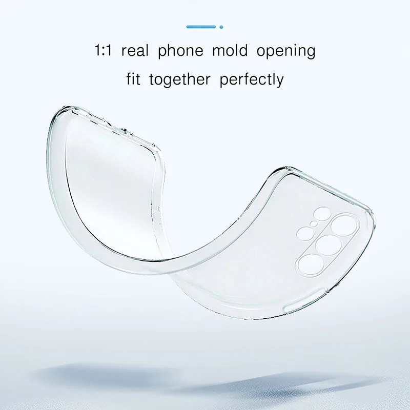 Flexible Durable Clear TPU Phone Case - Soft Transparent Shockproof Shield