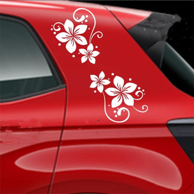 Creative Flowers Car Stickers Voiture Funny Decal Cars Window Decoration  Vinyl Stickers Motorcycle Accessories - Car Stickers - AliExpress