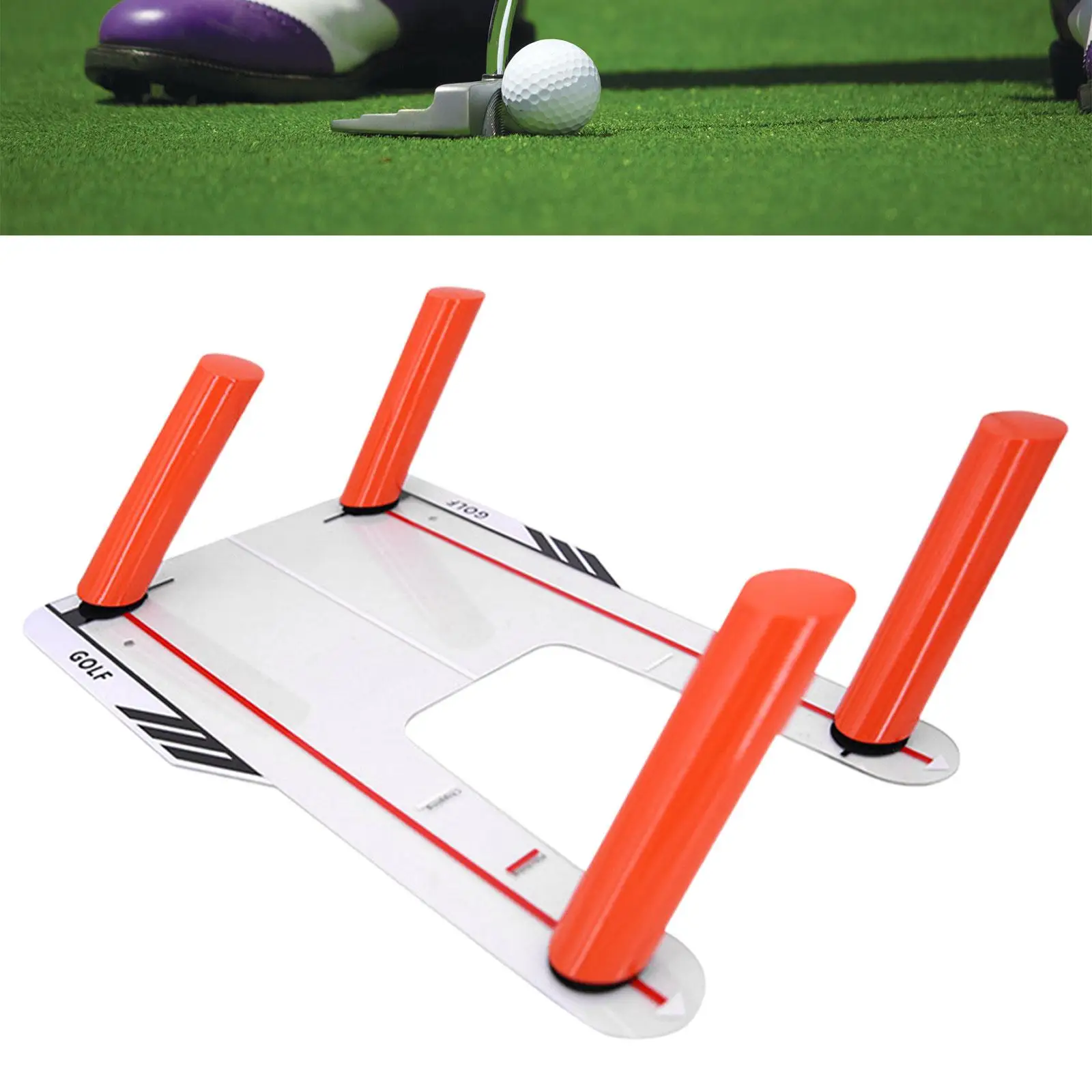 

Golf Swing Training Aid Adjustable Chipping Practice Exercise Assistance Position Correction Sport Equipment Golf Speed Trap