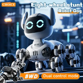 Y9 RC Robot Dog Toy 2.4G Radiocomando 8WD Meccanico Pet Dog Touch-sense Musica Stunt Giocattolo Elettrico per Ragazza Ragazzo Bambini Regalo
